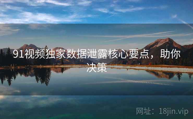 91视频独家数据泄露核心要点，助你决策